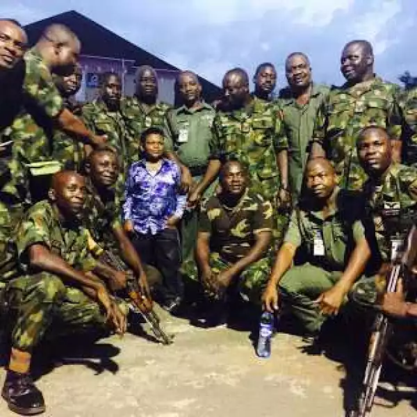 Soldiers Surround Osita Iheme, Confer On Him 